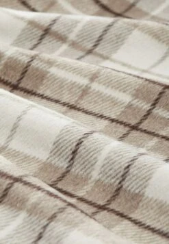 TOM TAILOR Denim Halflange Jas - Off White Beige Big Cosy Check -Tom Tailor Winkel cb1894990293465dbb98a8ac58f419e4