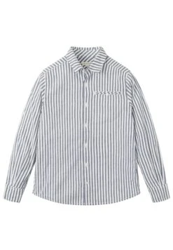 Tom Tailor Overhemd - Navy White Seersucker Stripe