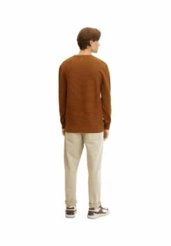 Tom Tailor Basic Structured - Trui - Equestrian Brown Melange -Tom Tailor Winkel cbe5390ad07446b5b26693ecebca5468