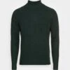 TOM TAILOR Denim Fine Cosy Turtle Neck - Trui - Dark Moss Green Melange -Tom Tailor Winkel cbf338d310de434d93ba55acf7519bc7