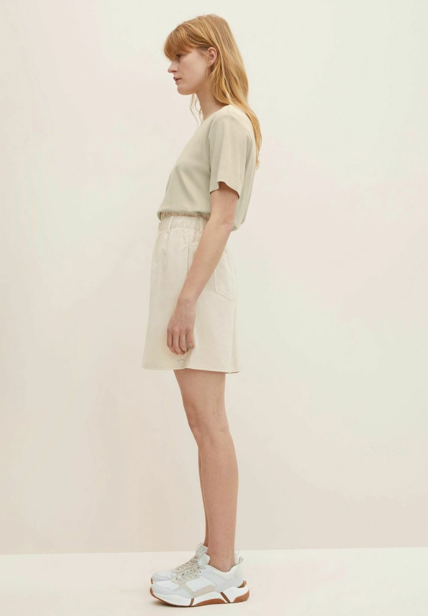 TOM TAILOR Denim A-Lijn Rok - Light Cashew Beige 6 TOM TAILOR Denim A-Lijn Rok - Light Cashew Beige - Afbeelding 4