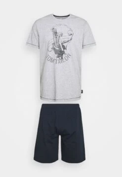 Tom Tailor Shorty - Pyjama - Grey Medium Melange