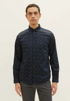 Tom Tailor Mit Allover-Print - Overhemd - Navy Geometric Design