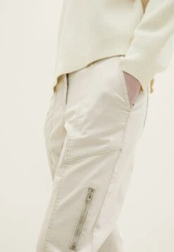Tom Tailor Cropped - Cargobroek - Dusty Beige -Tom Tailor Winkel cd43b2925f444624952c0457643f0b3e