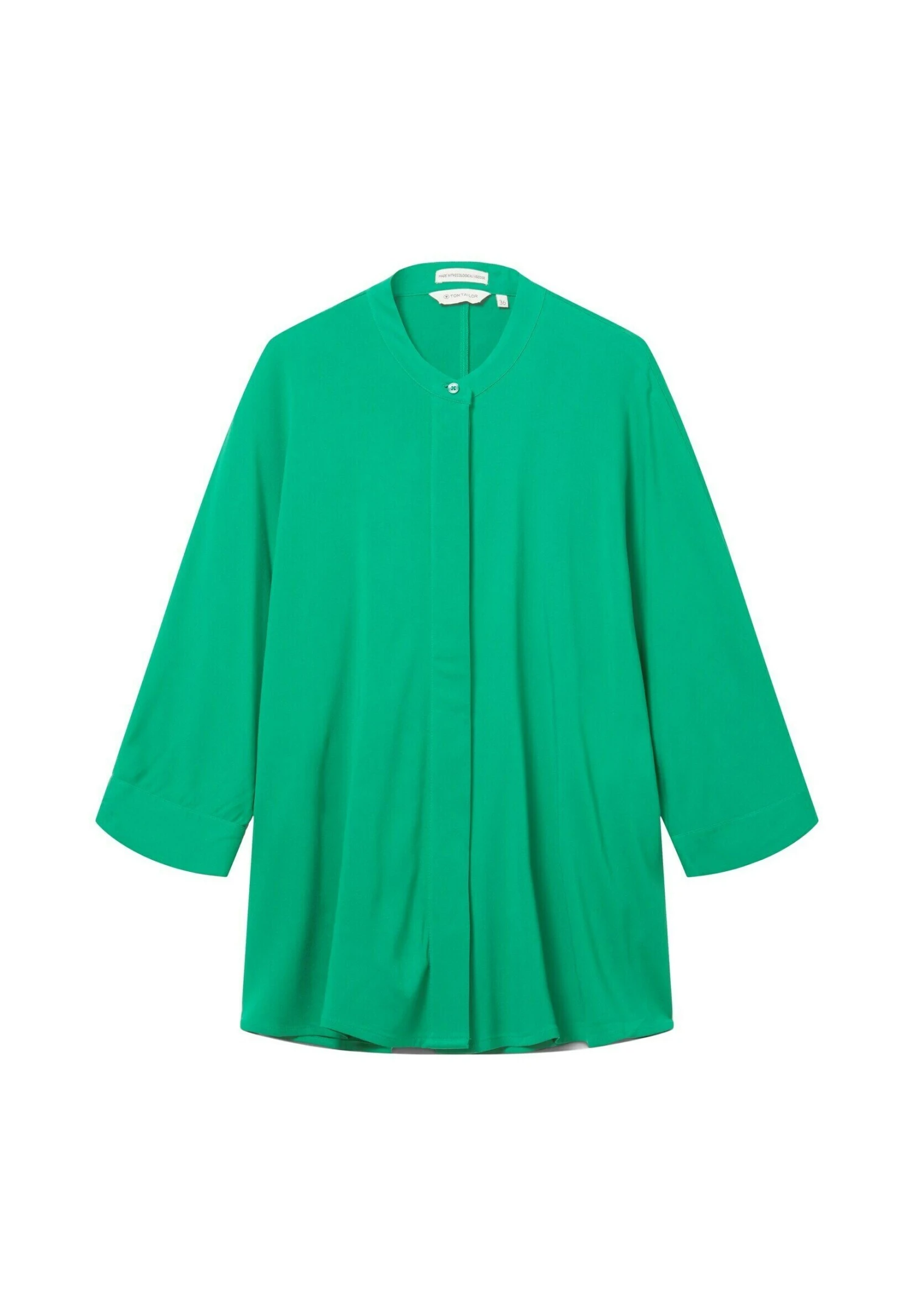 Tom Tailor Loose Fit- Overhemdblouse - Vivid Leaf Green 7 Tom Tailor Loose Fit- Overhemdblouse - Vivid Leaf Green - Afbeelding 5