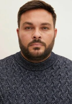 Tom Tailor Mit Zopfstric - Trui - Knitted Navy Melange -Tom Tailor Winkel ce7953e330bb48e48f4d698835bbdd8c