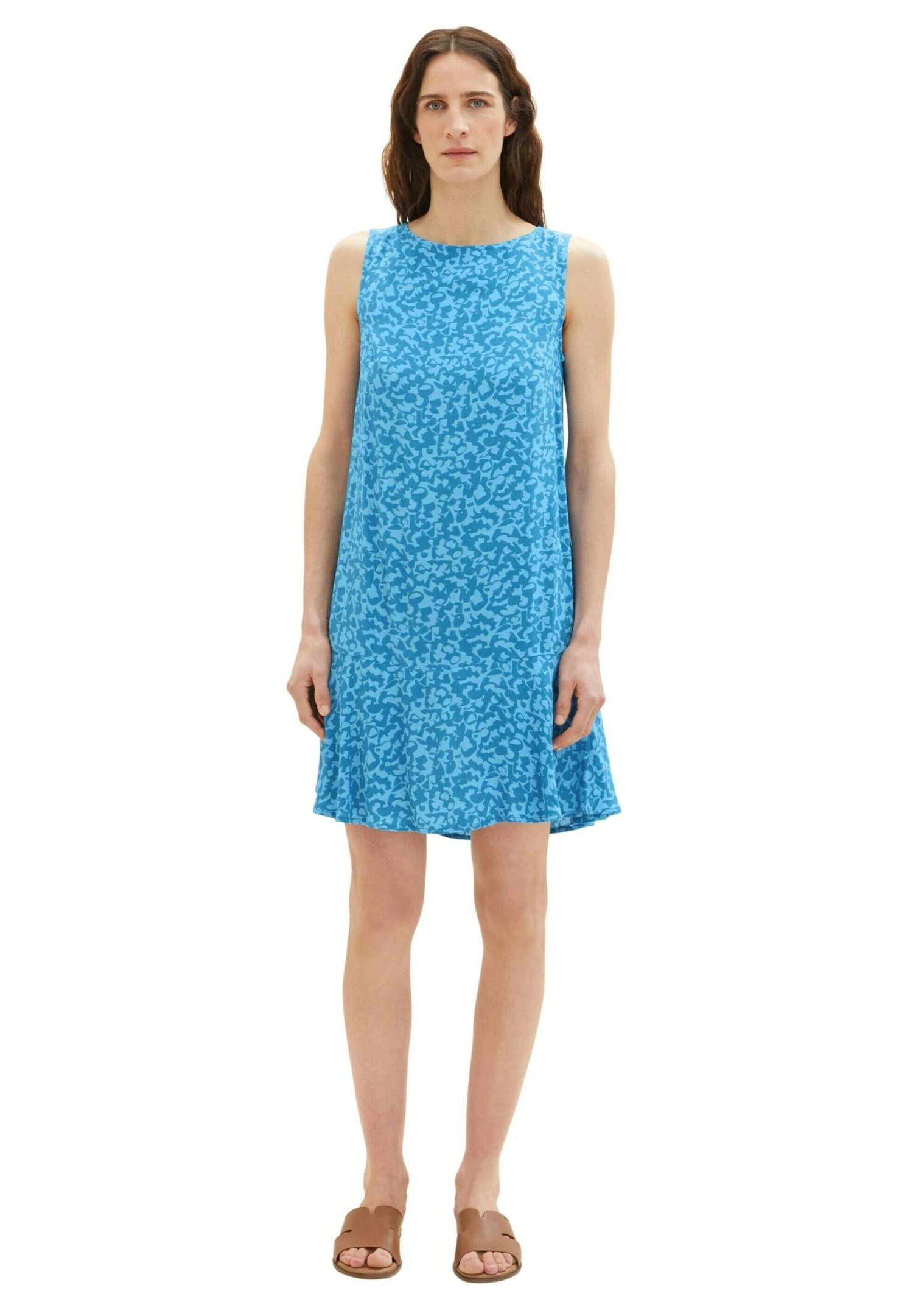 Tom Tailor Volant - Jurk - Blue Geo Design 7 Tom Tailor Volant - Jurk - Blue Geo Design - Afbeelding 5