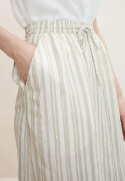 Tom Tailor Mit Leinen - A-Lijn Rok - Beige Drawn Vertical Stripe -Tom Tailor Winkel cfee95debe714c08a5a3b2d2489bf68b
