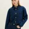 TOM TAILOR Denim Cropped - Spijkerjas - Clean Dark Stone Blue Denim