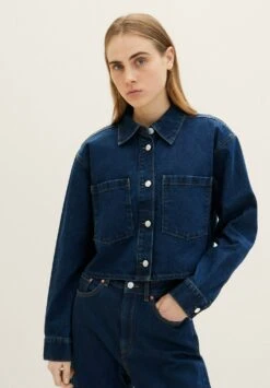 TOM TAILOR Denim Cropped - Spijkerjas - Clean Dark Stone Blue Denim