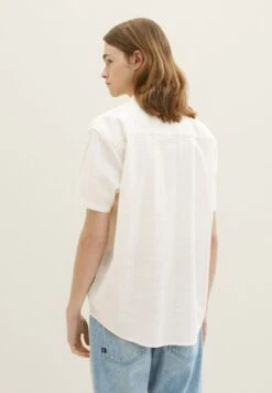 TOM TAILOR Denim Kurzarm - Overhemd - Wool White -Tom Tailor Winkel d0e1027865b2454ea19951ec5118a8f6