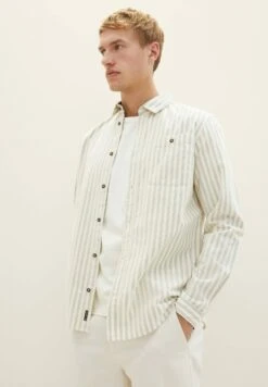 Tom Tailor Gestreiftes - Overhemd - Off White Sea Green Stripe -Tom Tailor Winkel d148666693f54ff288cff78f7ab597ec