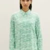 Tom Tailor With Collar - Overhemdblouse - Green Small Wavy Design -Tom Tailor Winkel d2bbe9b0eff740aba6a5f9b80a0e8bdd