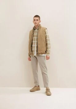 TOM TAILOR Denim Overhemd - Clay Beige Light Beige Check -Tom Tailor Winkel d38dfe471d3b4e7d981463363ff369ee