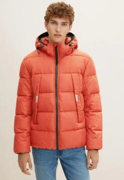 TOM TAILOR Denim Puffer - Winterjas - Burned Red Slate