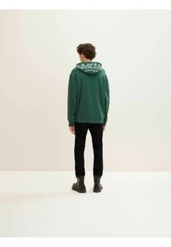 TOM TAILOR Denim Printed - Hoodie - Explorer Green -Tom Tailor Winkel d438e2cedde74ddc8c104a346443714d