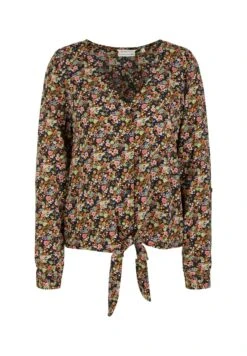 TOM TAILOR Denim Langarm Mit Knotendetail - Blouse - Flower Print -Tom Tailor Winkel d551b622c85e4ccea731563cf27f6ece