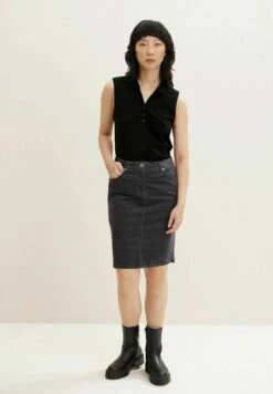 Tom Tailor Basic  - Jeansrok - Evident Anthracite