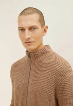 Tom Tailor Mit Struktur  - Vest - Havana Brown Melange -Tom Tailor Winkel d706532480eb46a19d237490d4f867a9