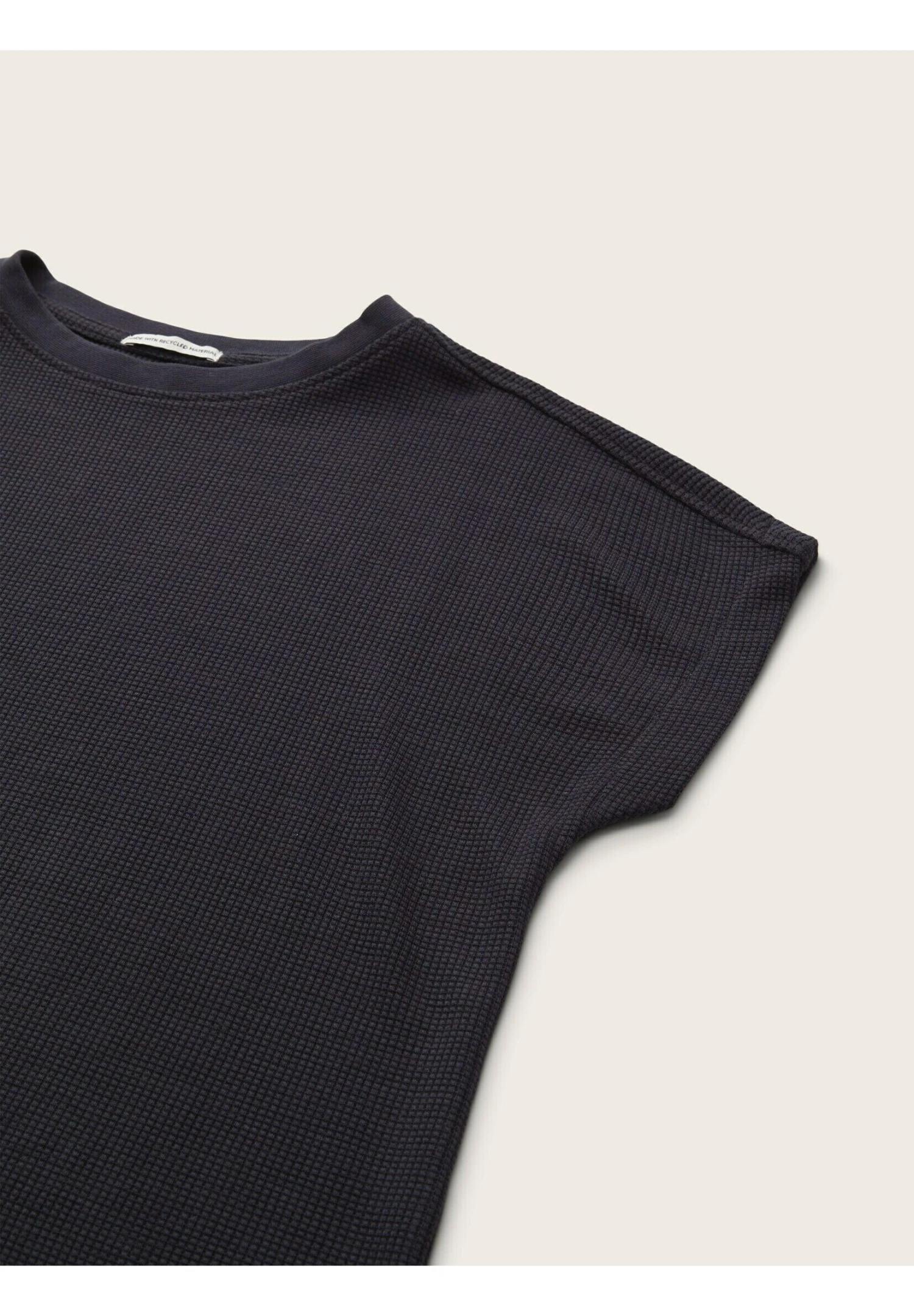 Tom Tailor Cropped- T-Shirt Basic - Coal Grey 5 Tom Tailor Cropped- T-Shirt Basic - Coal Grey - Afbeelding 3