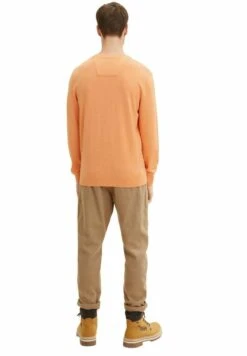 Tom Tailor Basic Crew Neck - Trui - Mandarin Orange Melange -Tom Tailor Winkel d7b394e190724fb2a501004cf5ae79f5