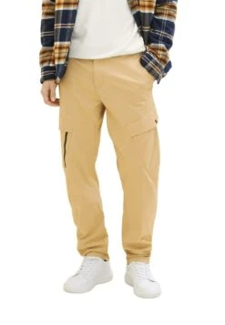 TOM TAILOR Denim Cargobroek - Brown Rice -Tom Tailor Winkel d846633c07c14dbf83c187fbea6c3910