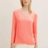 Tom Tailor Longsleeve - Smooth Papaya Red 1 Tom Tailor Longsleeve - Smooth Papaya Red -Tom Tailor Winkel d8fa30cd9c7947588bfa782e48f4a763