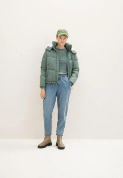 TOM TAILOR Denim Mit Abnehmbarer Kapuze  - Winterjas - Green Dust -Tom Tailor Winkel d98116b508b54f099fc2a23e1eb7ca42