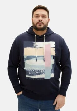 Tom Tailor Printed - Hoodie - Sky Captain Blue
