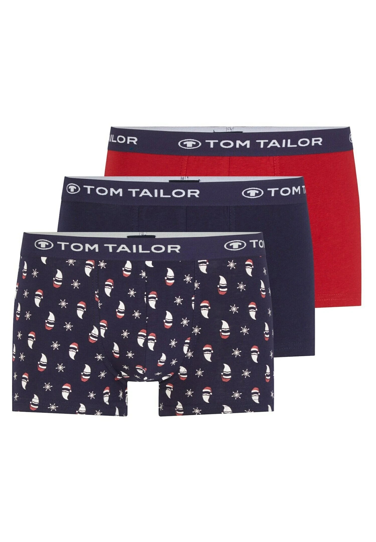 Tom Tailor Hip Im 3Er Pack Mit Weihnachtsmotiv - Onderbroeken - Blue/Dark Allover 3 Tom Tailor Hip Im 3Er Pack Mit Weihnachtsmotiv - Onderbroeken - Blue/Dark Allover