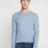 TOM TAILOR Denim Zigzag Structured Crewneck - Trui - Soft Light Blue Melange -Tom Tailor Winkel db0eb27b07ef404cbc600abc35a840d8