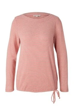 Tom Tailor Gemustertes Mit Schleife - Longsleeve - Pink Beige Stripe -Tom Tailor Winkel db57ac57a4e046078fc4517850c453fb