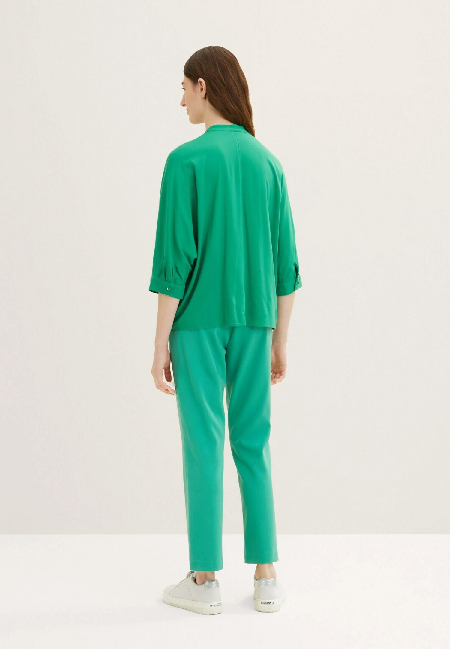Tom Tailor Loose Fit- Overhemdblouse - Vivid Leaf Green 5 Tom Tailor Loose Fit- Overhemdblouse - Vivid Leaf Green - Afbeelding 3