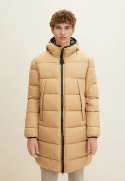 TOM TAILOR Denim Puffer - Winterjas - Splashed Clay Beige