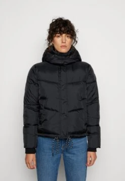 TOM TAILOR Denim Hooded Arctic Puffer Jacket - Winterjas - Deep Black
