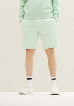 TOM TAILOR Denim Bermuda - Shorts - Green White Chambray -Tom Tailor Winkel dc261d56fd8f43a3936a139f86ba689c