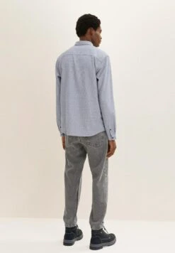 TOM TAILOR Denim Mit Struktur - Overhemd - Light Beige Black Structure -Tom Tailor Winkel dc7e688f0ab64c9c87fc456aa8483b55
