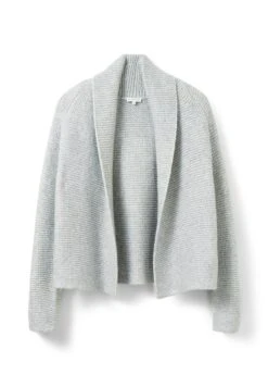 Tom Tailor Mit Schalkragen - Vest - Concrete Grey Melange -Tom Tailor Winkel dd190a520ef54c2eb18e557a27ad0948