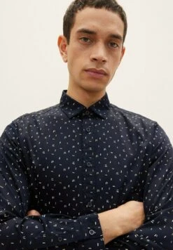 Tom Tailor Mit Allover-Print - Overhemd - Navy Geometric Design -Tom Tailor Winkel dd1f56cdd53b453289ad9e62e3457090