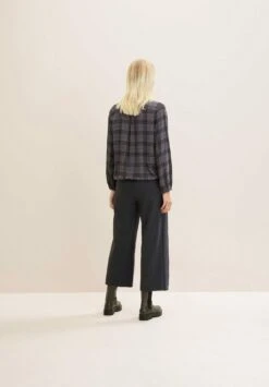 Tom Tailor Blouse - Anthracite Big Printed Check -Tom Tailor Winkel dd2f0575753e4b8494e856330008aa60