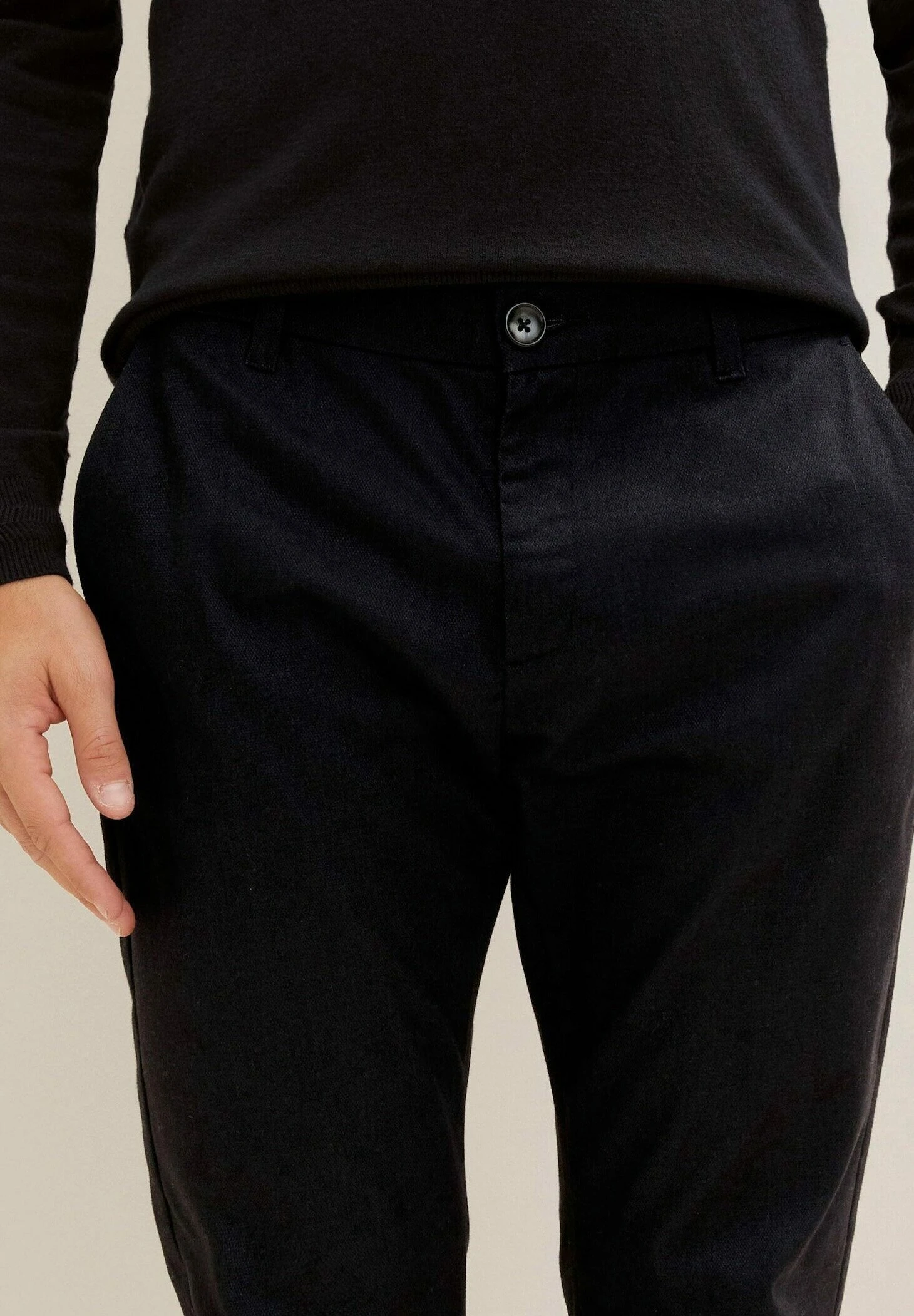 Tom Tailor Broek - Navy Black Dobby 6 Tom Tailor Broek - Navy Black Dobby - Afbeelding 4