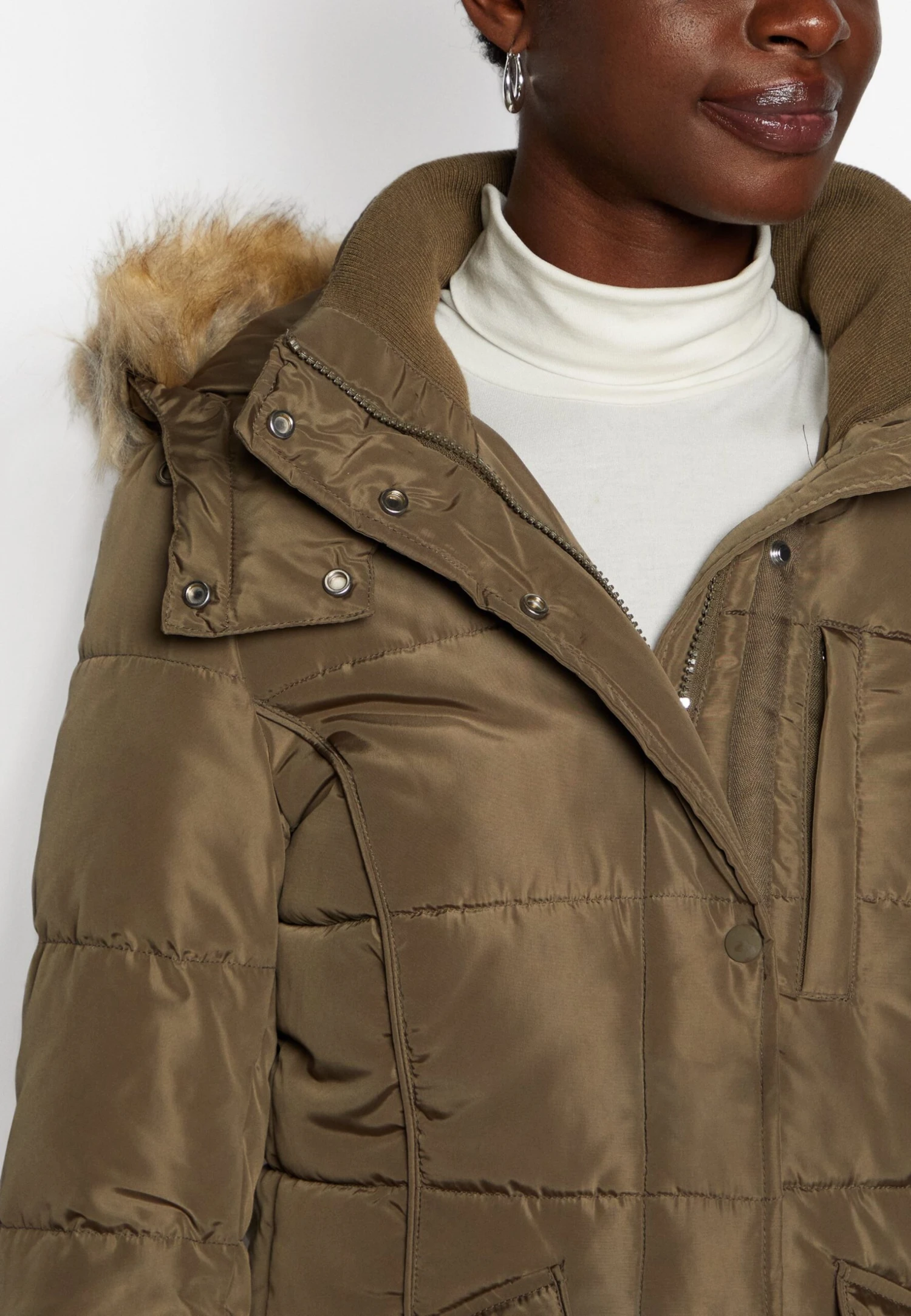 Tom Tailor Signature Puffer Coat - Winterjas - Tarmac Khaki 10 Tom Tailor Signature Puffer Coat - Winterjas - Tarmac Khaki - Afbeelding 8