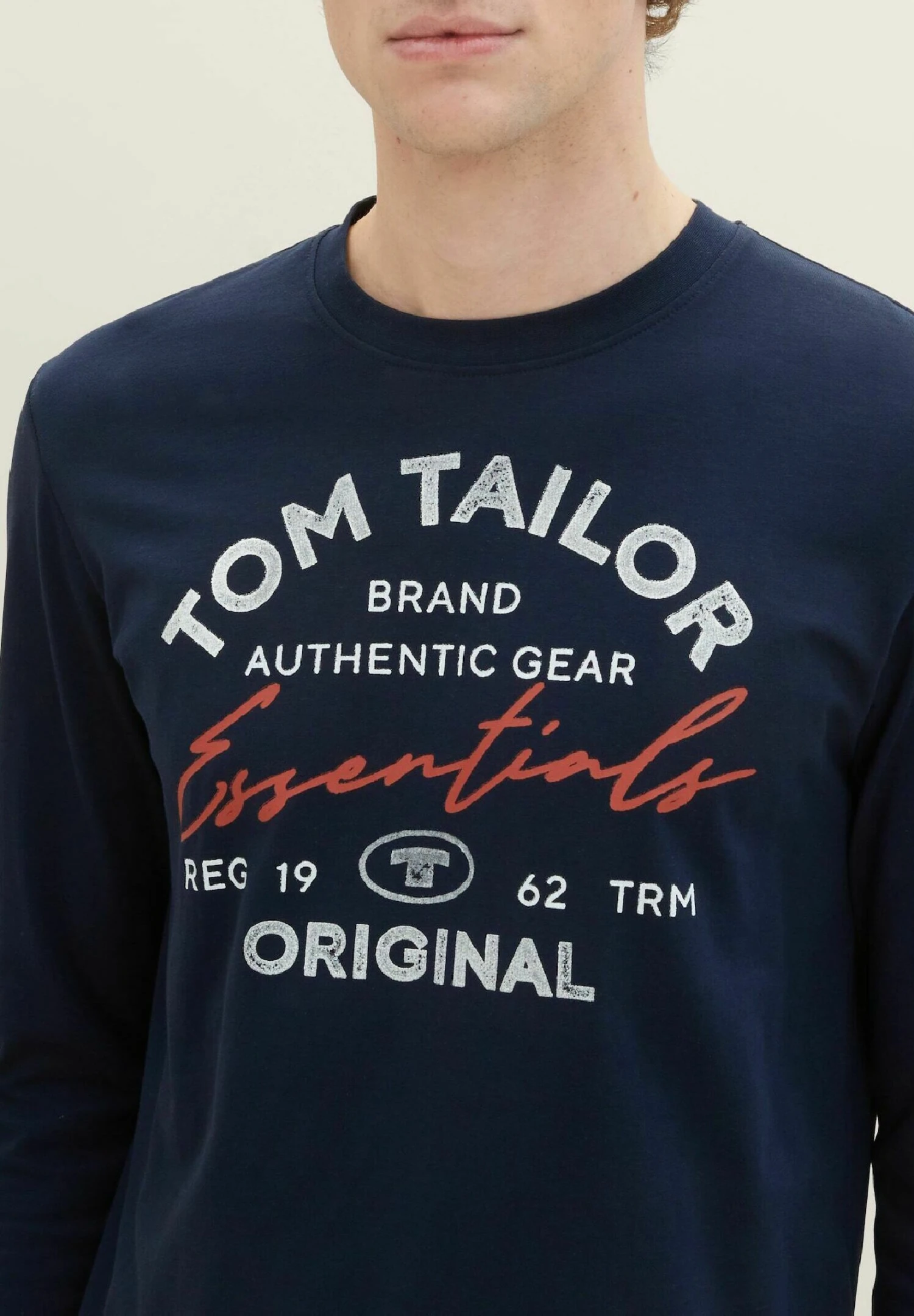 Tom Tailor Mit Logo- Longsleeve - Sky Captain Blue 6 Tom Tailor Mit Logo- Longsleeve - Sky Captain Blue - Afbeelding 4