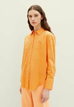 Tom Tailor Mit Aufgesetzter Brusttasche - Overhemdblouse - Bright Mango Orange