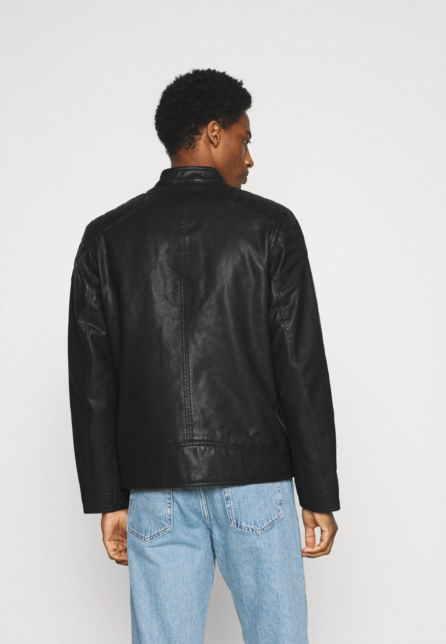 Tom Tailor Imitatieleren Jas - Black 5 Tom Tailor Imitatieleren Jas - Black - Afbeelding 3