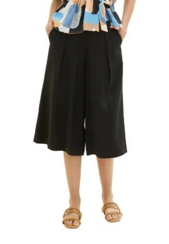 Tom Tailor Culotte - Shorts - Deep Black -Tom Tailor Winkel dfb8dde546f2431a88c950fd006d5977