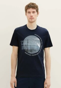 Tom Tailor Mit Print - T-Shirt Print - Sky Captain Blue
