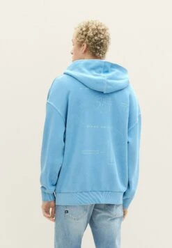 TOM TAILOR Denim Mit Print - Hoodie - Rainy Sky Blue -Tom Tailor Winkel e14e6792a6f3437fb315ca88b3702de0