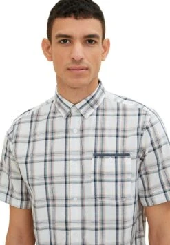 Tom Tailor Mit Karomuster - Overhemd - Off White Colorful Check -Tom Tailor Winkel e195c5cd55a7486ea3b13d9d706f0a81