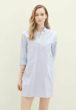 Tom Tailor Mit 3/4 Arm - Nachtjapon - Blue Light Dots